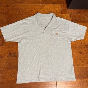 Carhartt Light Gray Polo Shirt for Men